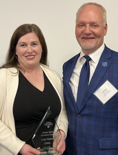 Leslie Watland, excellence award winner